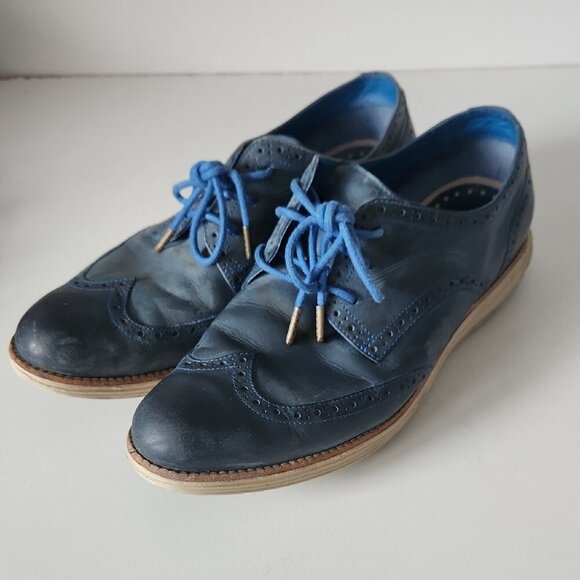 COLE HAANOxford Shoes Blue Lace UpWomens Sz 11
